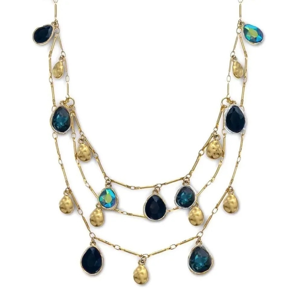 Anthropologie Colorful Charm Layered Necklace